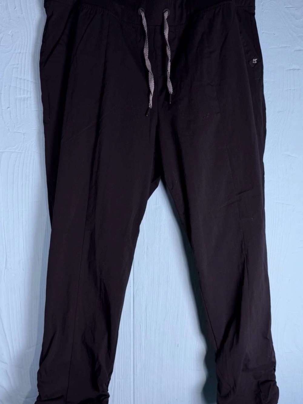 torrid Black Women's Cropped Jogger Pants with Gray Drawstring